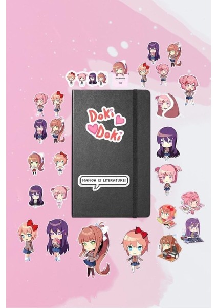 Doki Doki Literature Club! Paketi/bullet Journal Defter Çıkartma Ajanda Laptop Etiket, 8674163524685 fiyatları