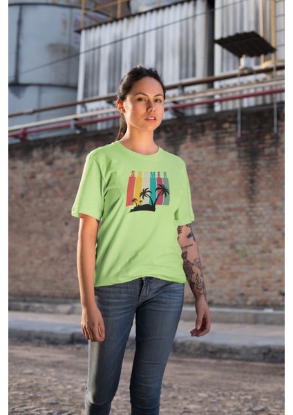 Kadın Summer Baskılı Oversize T-Shirt fiyatları