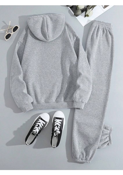 Los Angeles California Baskılı Unisex Oversize Eşofman Takımı fırsatları