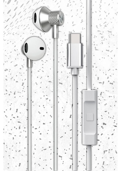 Buğz Newface LS-730 1.2m Iphone 15 Serisi Ile Uyumlu Type-C Kablolu Kulaklık - Gri fiyatları