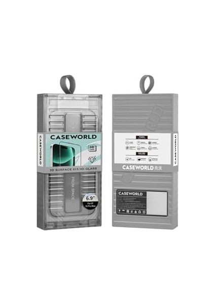 Caseworld 16 Pro Max ile Uyumlu Caseworld Ultra-Thin Serisi Tmq 0.15MM Hd 3D Cam Ekran Koruyucu Uygulamalı Şeffaf fiyatları