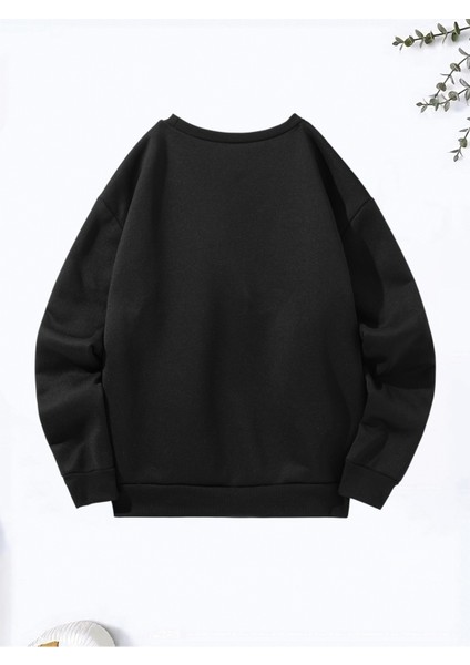 Unisex Milano Baskılı Oversize Sweatshirt - Günlük Kombin - Sokak Stili indirimleri