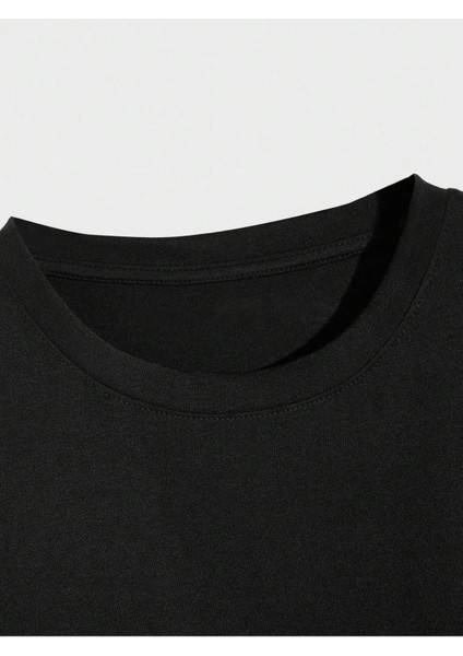 Kaplan Baskılı Erkek Oversize T-Shirt modelleri