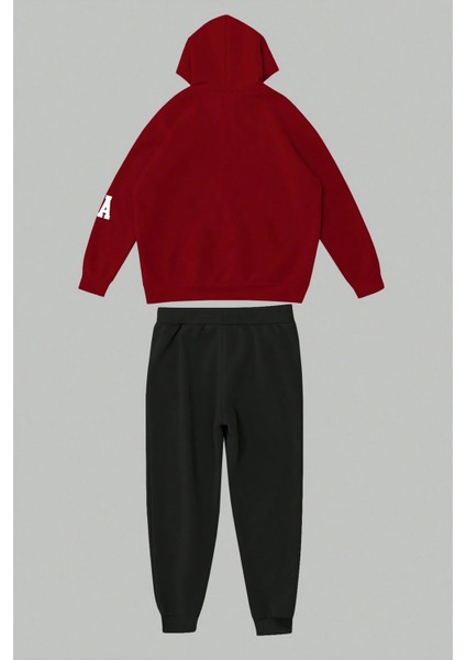 Los Angeles Baskılı Kol Detaylı Unisex Oversize Eşofman Takımı fiyatları