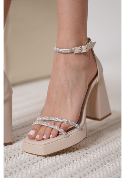 Blaire Kadın Bej Topuklu Sandalet fiyatları