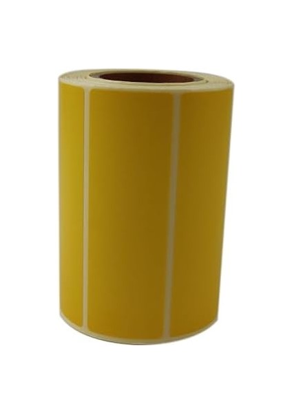 Hazır Al Hızlı Al Sarı Zemin Baskılı Kuşe Etiket 100MM x 30MM Ruloda 500 Adet 40MM Çapında Barkod Yazıcı Etiketi modelleri