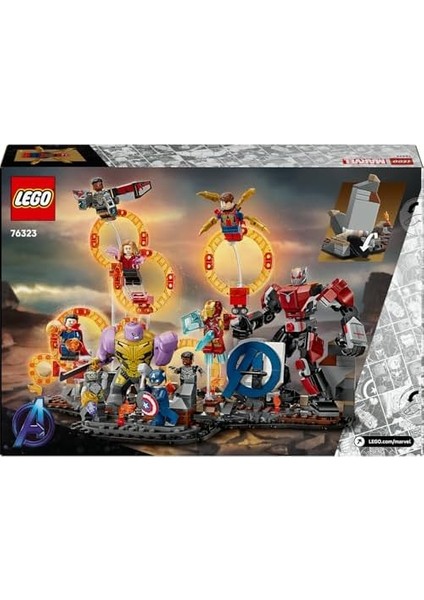 | Ngers: Endgame Son Savaş 76323, 10 Yaş ve Üzeri Kız ve Erkek Çocukları Için Kaptan Amerika ve Iron Man Dahil 9 Süper Kahraman Minifigürü Içeren Yaratıcı Oyuncak Yapım Seti (621 Parça) fiyatları