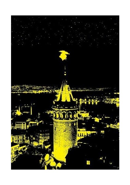 Galata Kulesi 1000 Parça Neon Puzzle