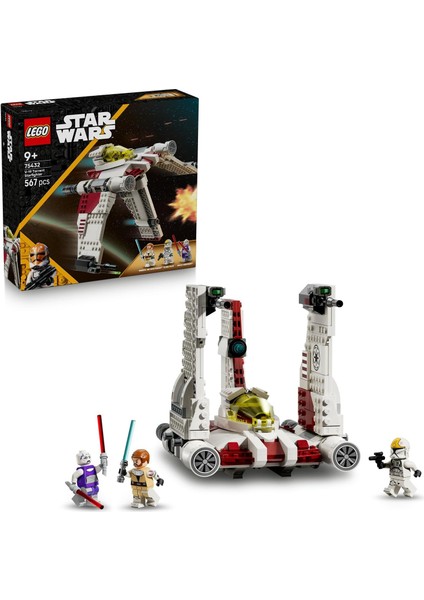 V-19 Torrent Starfighter 75432 - 9 Yaş ve Üzeri Erkek ve Kız Çocuklar Için Dönüştürülebilen Kanatlı Uzay Aracı, Blaster ve Pilot Figürlü Model Yapım Seti, Hediye Fikri (567 Parça)