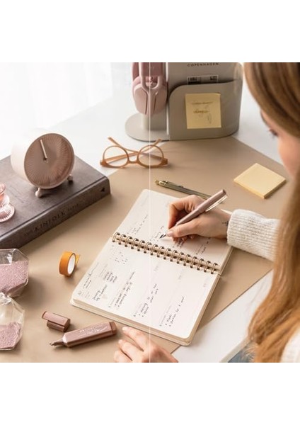 A5 Spiralli Süresiz Planlayıcı Ajanda Yeşil