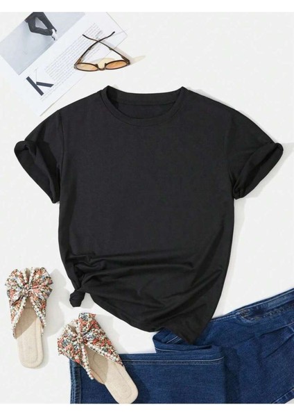 Çicekler Çizme Sırt Baskı Detaylı Kadın Oversize T-Shirt indirimleri