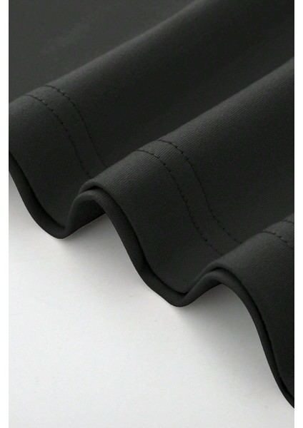 Erkek Oversize Baskılı Siyah Tişört – 3 Dağ Ön Baskılı, Günlük & Sokak Stili fiyatları