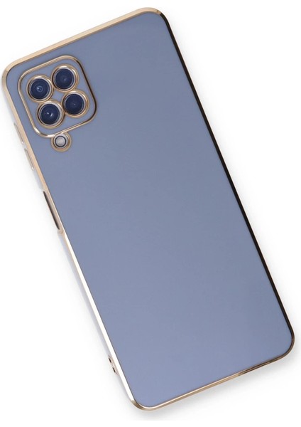 Buğz Samsung Galaxy A22 Kılıf Volet Silikon - Mavi modelleri