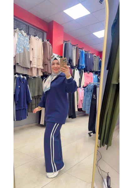 Yanları Çizgili Fermuarlı Ikili Takım fiyatları