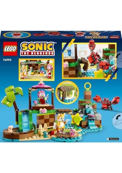 Sonic The Hedgehog Amy Nin Hayvan Kurtarma Adası 76992 - 7 Yaş ve Üzeri Çocuklar Için Eğlenceli Sunan Yaratıcı Oyuncak Yapım Seti, Doğum Günü Hediyesi (388 Parça)