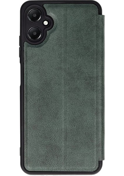 Buğz Newface Samsung Galaxy A05 Kılıf Flip Cover - Koyu Yeşil