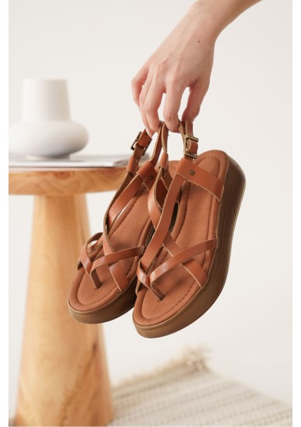 Linya Taba Hakiki Deri Sandalet fırsatları