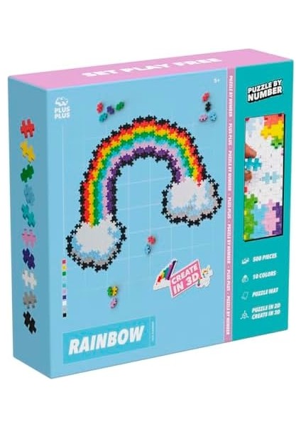Plus Plus Puzzle By Number Raınbow 500PCS