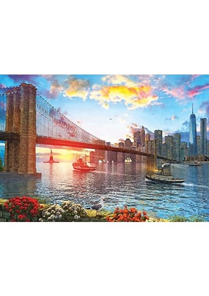 New York'ta Günbatımı 1000 Parça Puzzle
