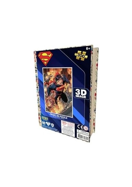 3D - Superman - 300 Parça Puzzle - Metal Kutu