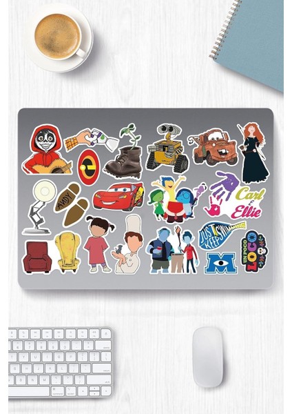 Pixar Temalı Etiket Seti - Laptop Notebook Telefon fiyatları