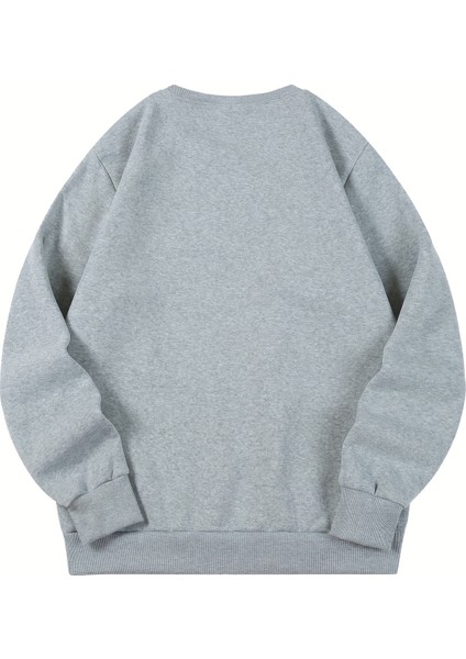 Unisex Geyik Baskılı Oversize Sweatshirt - Günlük Kombin - Sokak Stili fiyatları