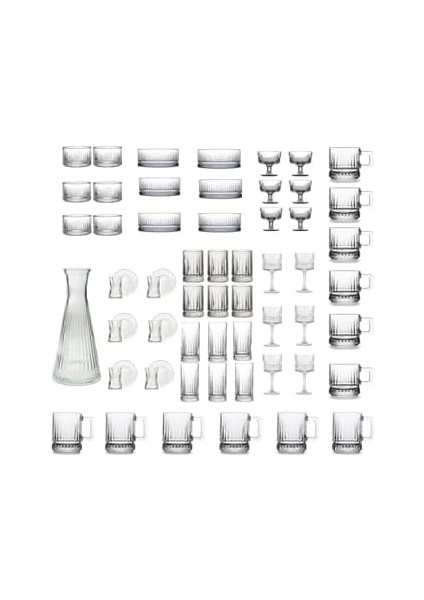 61 Parça Bardak, Sunumluk, Çerezlik, Dondurmalık Full Çeyiz Seti TYBS5L9COCHFGB6R40