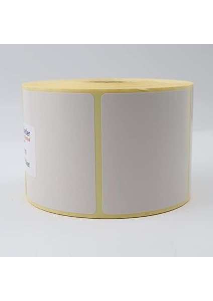 Hazır Al Hızlı Al Kuşe Etiket 65MM x 60MM Ruloda 800 Adet 40MM Çapında Baskısız Barkod Yazıcı Etiketi