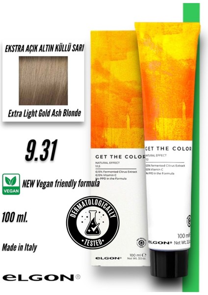 Get The Color 9.31 Profesyonel Saç Boyası (100 Ml.) (Oksidansız)