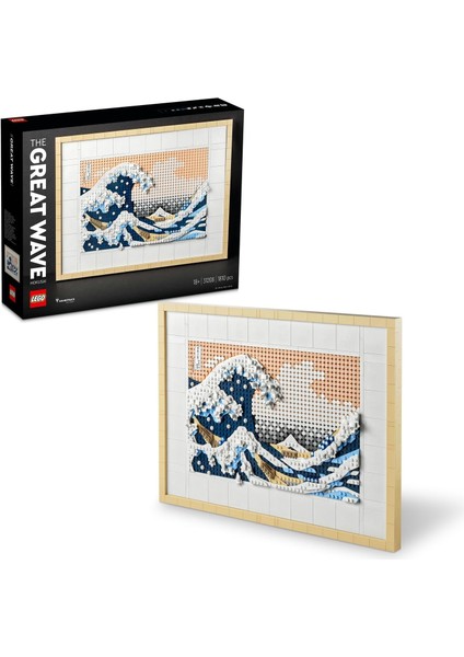 Art Hokusai - Büyük Dalga 31208 - Sanatsever Yetişkinler Için Yılbaşı Hediyesi Fikri, 6 Kanvas Zemin ve Hokusai'nin Imzasını Taşıyan Bir Içeren Yaratıcı Model Yapım Seti (1810 Parça) fiyatları