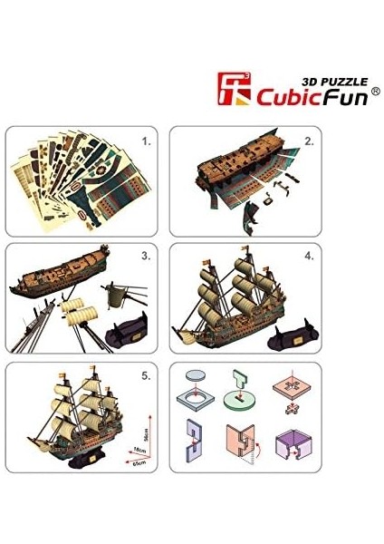 Cubicfun 3D 248 Parça Puzzle San Felipe Gemisi fiyatları