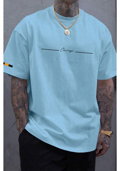 Causage Baskılı Erkek Oversize T-Shirt