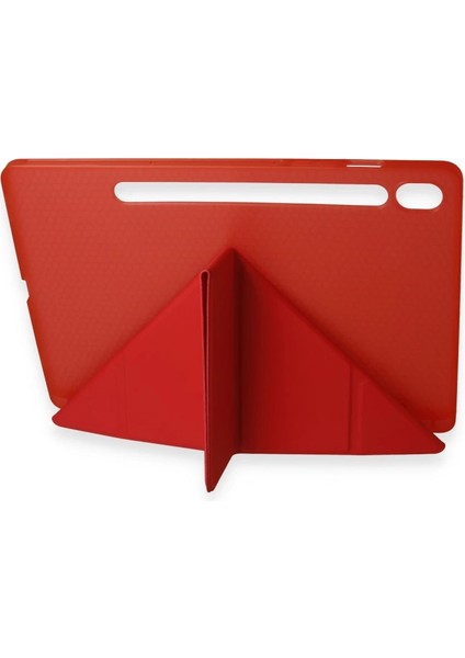 Buğz Newface Samsung Galaxy Tab A9 Kılıf Kalemlikli Mars Tablet Kılıfı - Kırmızı modelleri