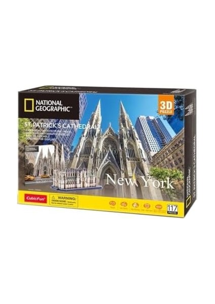 Cubicfun 3D Puzzle CUB/DS0996H Geographic - Aziz Patrik Katedrali - Abd