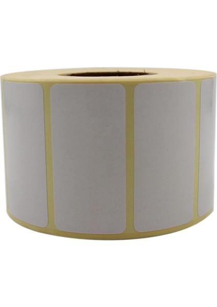 Hazır Al Hızlı Al Kuşe Etiket 60MM x 30MM Ruloda 1000 Adet 40MM Çapında Baskısız Barkod Yazıcı Etiketi fiyatları