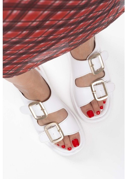 Shery Beyaz Cilt Sandalet modelleri