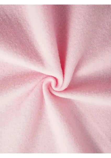 Pembe 3 Iplik Fermuarlı Kapüşonlu Hırka Ceket