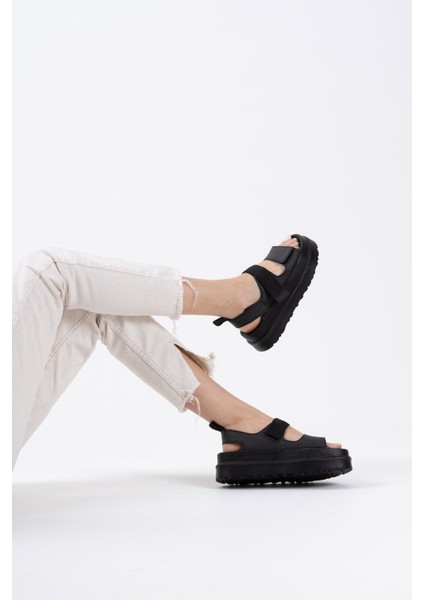 Zeta Siyah Kadın Sandalet modelleri