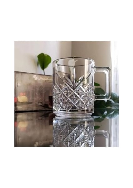 6'lı Kulplu Bardak 250 cc Kupa Çay Kahve Bardağı 858596969685AYBABASTORE modelleri