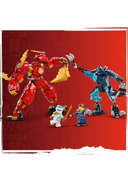 Kai Nin Ateş Elementi Robotu 71808 - 7 Yaş ve Üzeri Kız ve Erkek Çocuklar Için Doğum Günü Hediyesi Fikri, Kai, Zane, Jordana Minifigürleri Içeren Yaratıcı Oyuncak Yapım Seti (322 Parça) fiyatları