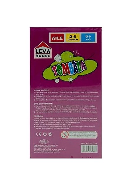 Kutu Oyunu Leva Süper Tombala