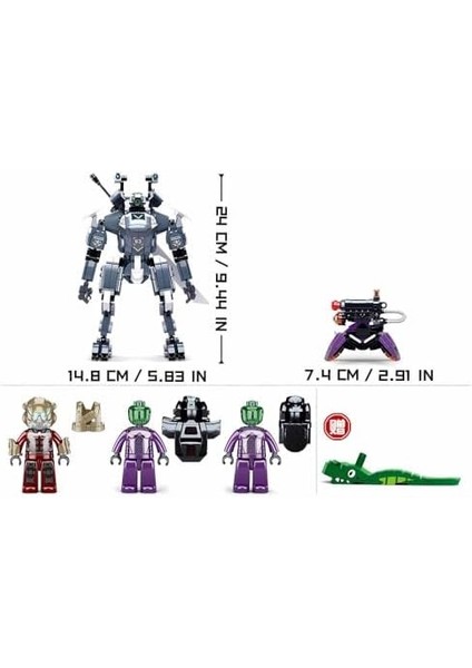 Atomic Storm Savaşçı Yapım Seti, 632 Parça modelleri