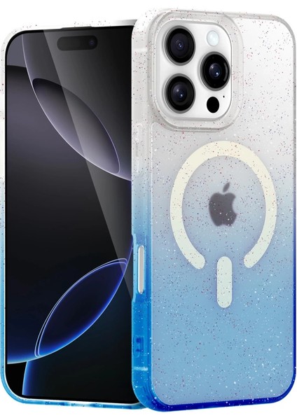 Buğz Apple Iphone 16 Pro Max Pummel Shiny Magsafe Kapak - Mavi