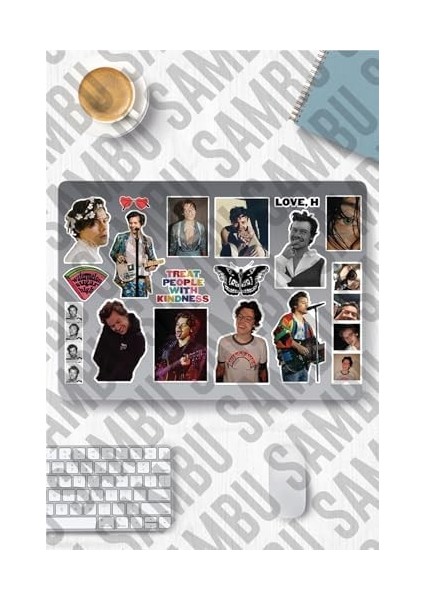 Styles Temalı Etiket Seti - Laptop Notebook Telefon