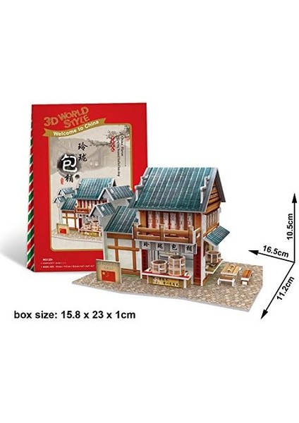 Cubicfun CUB/W3132H 3D 39 Parça Puzzle Çin Mantı Restoranı fiyatları