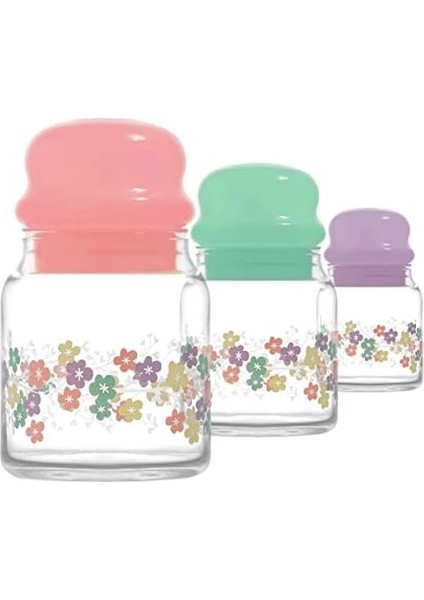 Pastel 3'lü Kavanoz