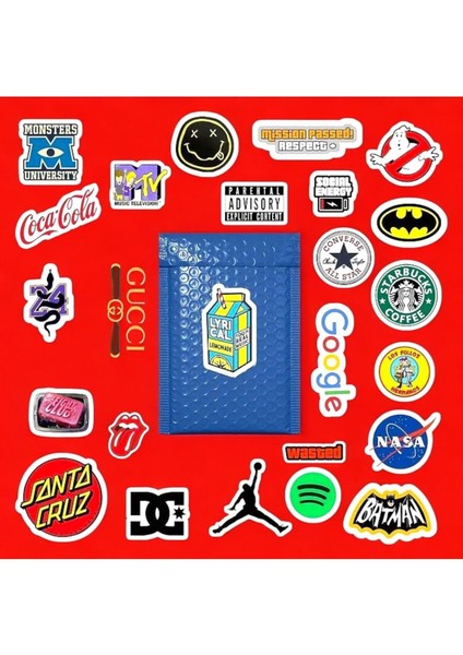 Logo Brand Marka Paketi/bullet Journal Defter Çıkartma Ajanda Laptop Etiket