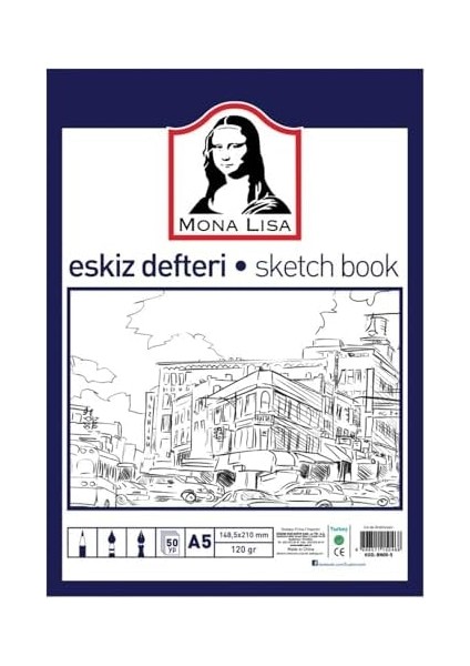 Sudor Südor BN05-3 120GR A5 Eskiz Defteri - 50 Yaprak