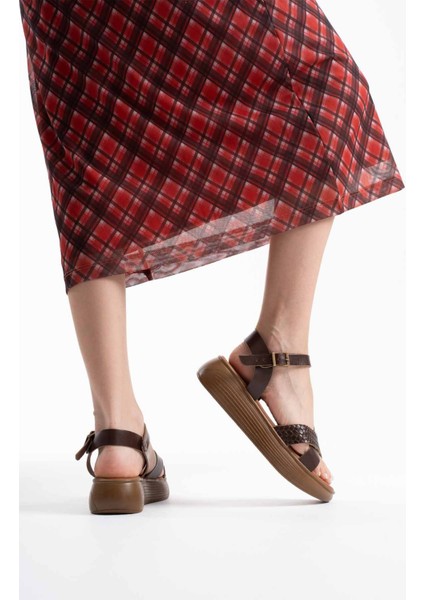 Orwell Acı Kahve Hakiki Deri Sandalet modelleri