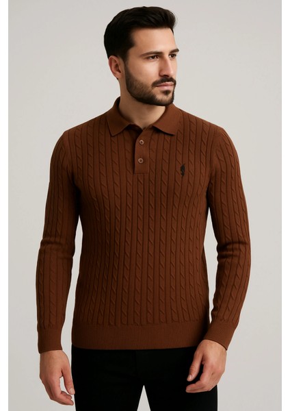 Polo Yaka Desenli Tişört